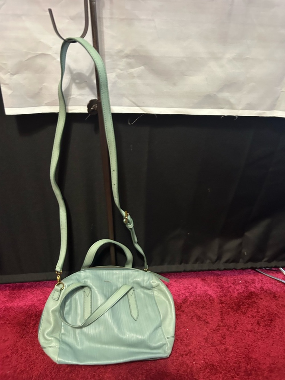 Fossil mint green purse